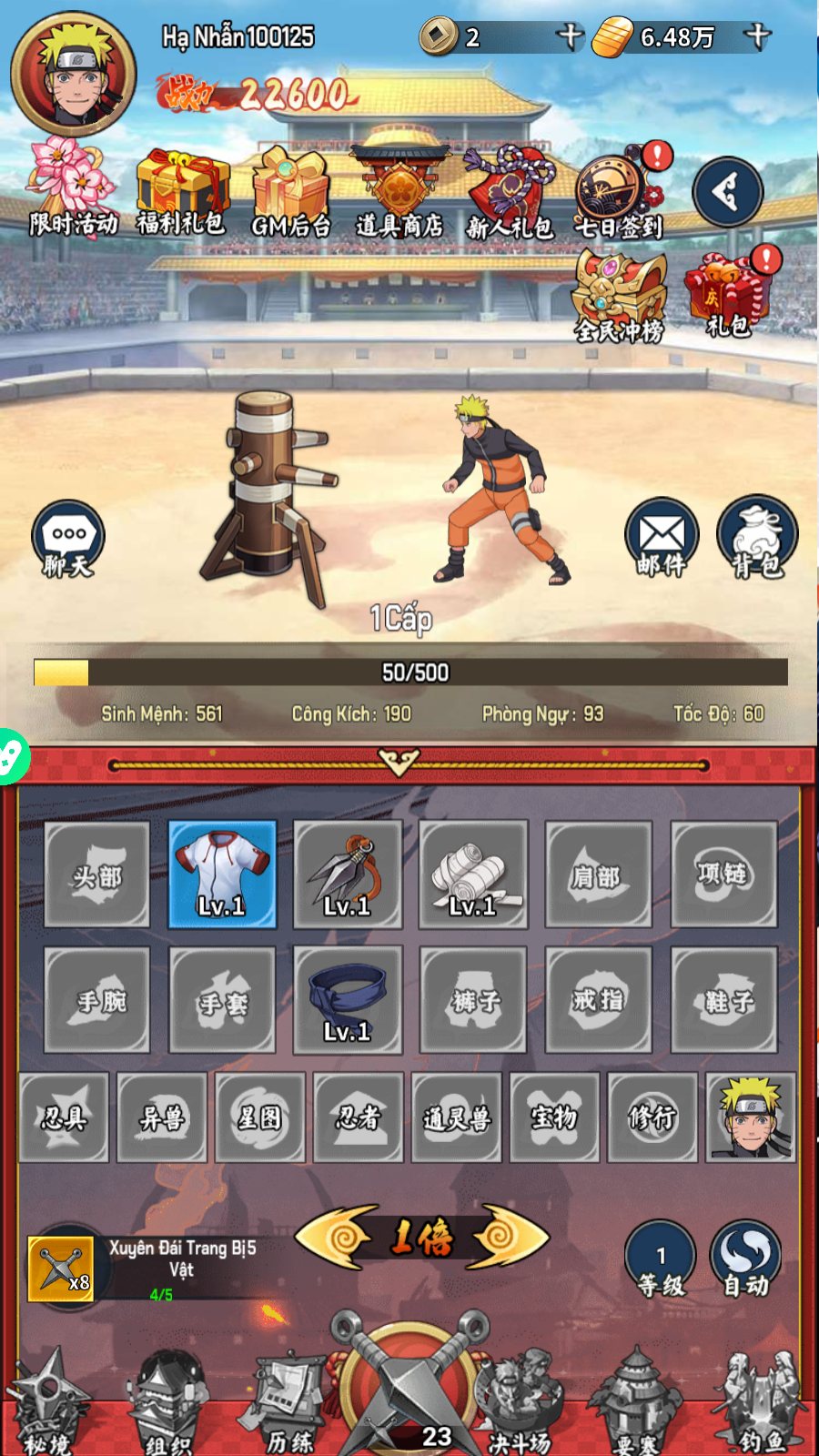 Naruto Tu Tiên Tầm Đạo 2 Private Việt Hoá